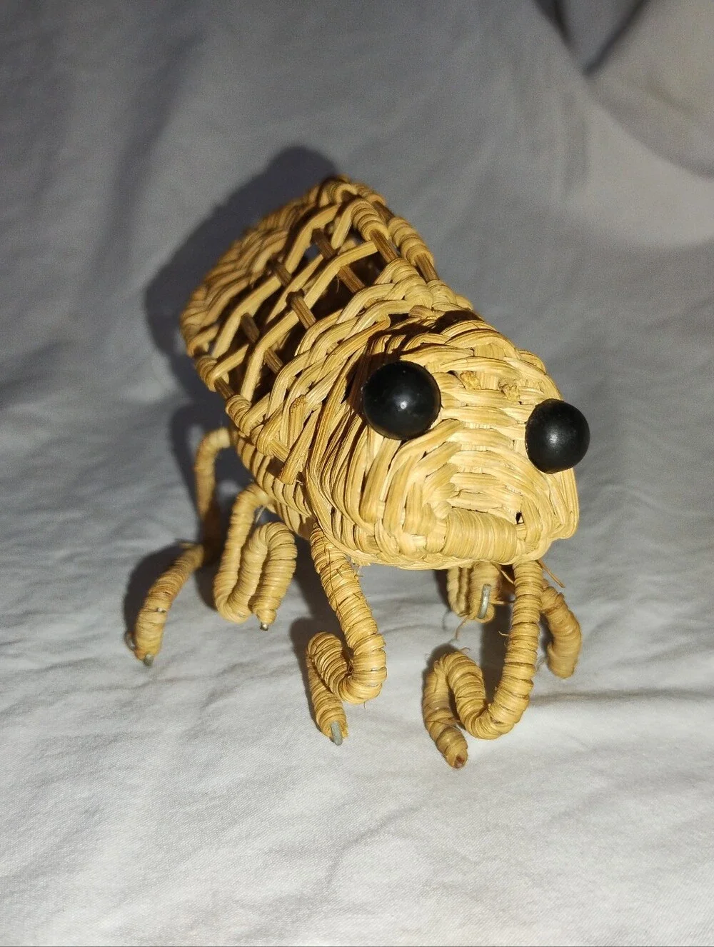 Vintage Weave Cricket Bug Grasshopper Decor 5